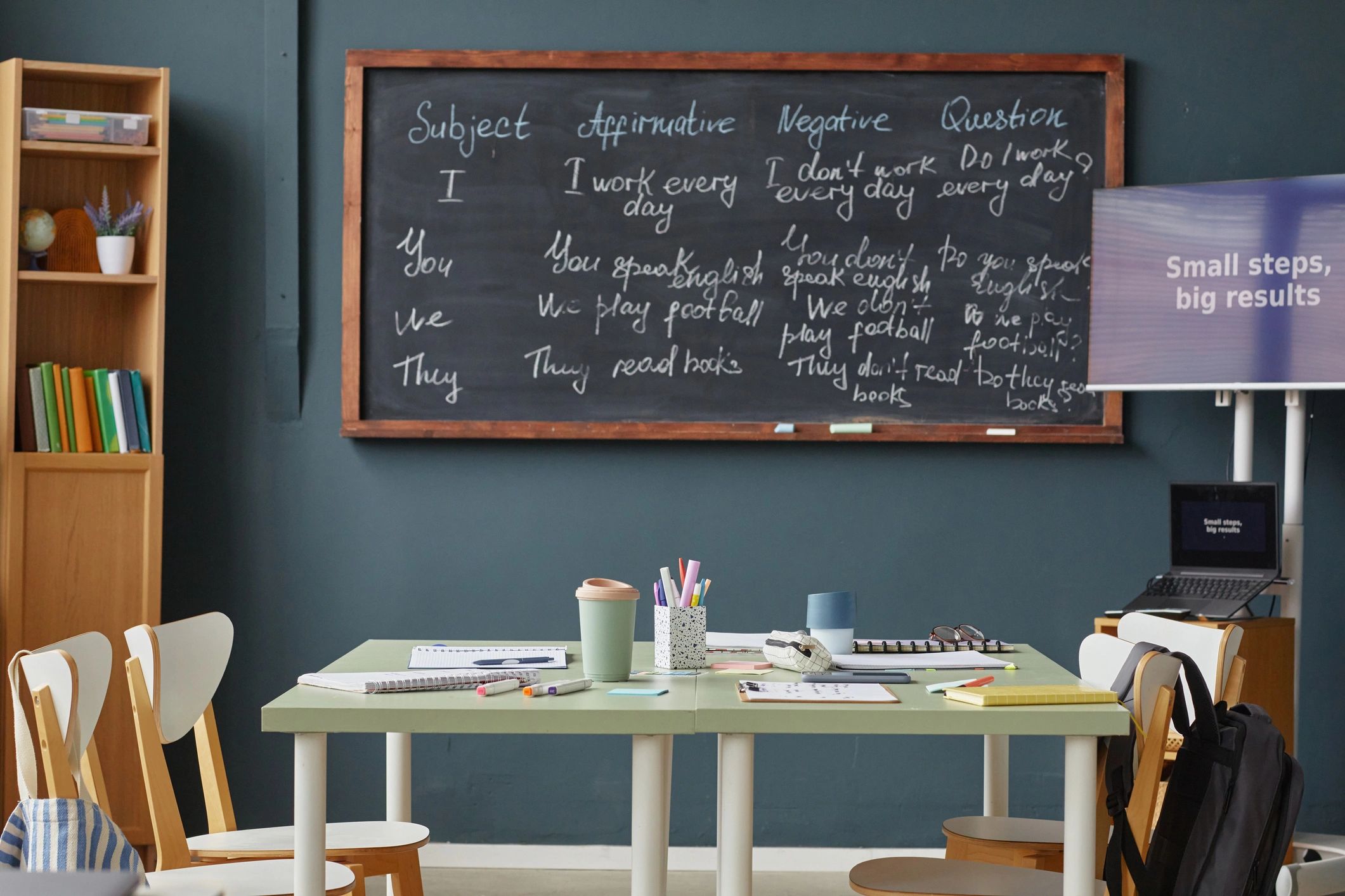 Language learning materials in a classroom setting
